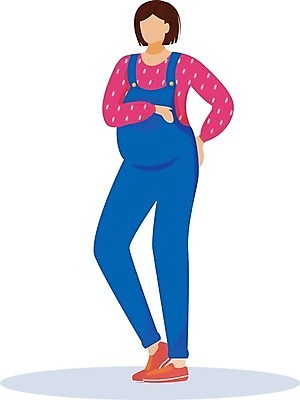 EPS 해외이미지 전신 라이프스타일 여자 허리손 일러스트 엄마 한명 서기 성인 임산부 임신 감싸기 얼굴없음 성인여자한명만 해외일러스트 1 포즈 가족 모션 사람 생활 여자한명만 성인여자만 파일형식 벡터 이미지허브