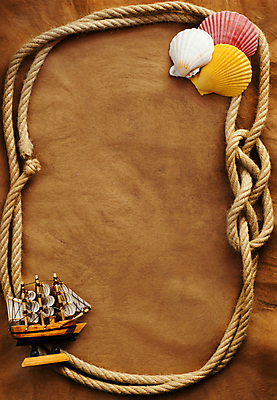 포토 JPG 해외이미지 종이 밧줄 백그라운드 프레임 사람없음 갈색 조개껍데기 엉킴 질감 배모형 카피스페이스 해외포토 줄 컬러 조개 모형 공백 파일형식 이미지허브