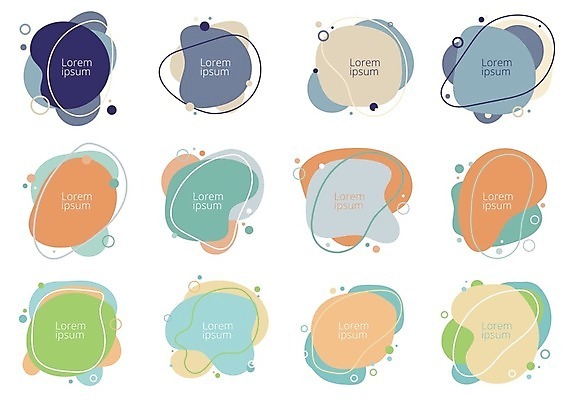 EPS 해외이미지 디자인 일러스트 프레임 사람없음 그래픽 세트 기하학 미니멀 해외일러스트 무늬 파일형식 벡터 이미지허브