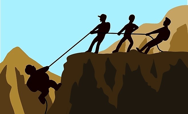 EPS 해외이미지 남자 실루엣 여행 일러스트 비즈니스 자연 하늘 성공 산 함께함 사람 야외 친구 화목 우정 등산 하이킹 절정 통일 헬프 해외일러스트 컨셉 관계 레저 촬영기법 트래킹 도움 생태계 파일형식 벡터 이미지허브