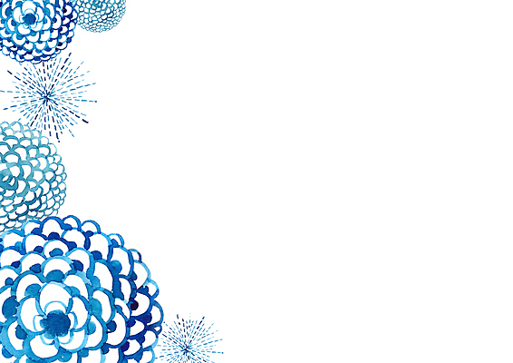 JPG 해외이미지 디자인 꽃 백그라운드 일러스트 프레임 사람없음 파란색 해외일러스트 식물 컬러 파일형식 이미지허브