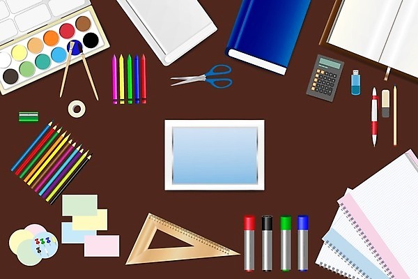 EPS 해외이미지 디자인 교육 종이 백그라운드 컨셉 일러스트 장신구 학교 표시 문구용품 수채화 프레임 책 스터디 컬러풀 사무실 알약 연필 펜 스크린 공백 장비 계산기 흰색 도구 붓 신용카드 그룹 수집 오브젝트 신학기 지우개 직사각형 초보 해외일러스트 도형 컬러 비즈니스 학용품 금융 학습 필기구 약 파일형식 벡터 이미지허브