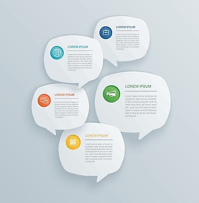 EPS 해외이미지 디자인 말풍선 일러스트 비즈니스 사람없음 세트 인포그래픽 정보 메시지 엘리먼트 해외일러스트 파일형식 벡터 이미지허브