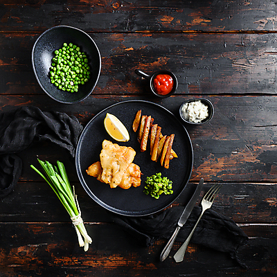 포토 JPG 해외이미지 식기 접시 채소 요리 사람없음 튀김 레몬 해산물 피쉬앤칩스 해외포토 음식 과일 영국음식 파일형식 이미지허브