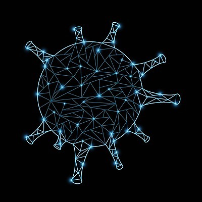 EPS 해외이미지 디자인 과학 백그라운드 일러스트 추상 미래 기술 건강 파란색 빛 컴퓨터 약 검은색 점 네트워크 실험실 바이러스 위험 생물학 감염 전염 망사 고립 면역력 엘리먼트 전염병 주목 폴리곤 더스트파티클 와이어프레임 해외일러스트 교육 컬러 컨셉 무늬 의학 실험 전자제품 직물 질병 파일형식 벡터 이미지허브