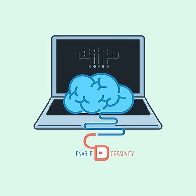 EPS 해외이미지 디자인 백그라운드 컨셉 일러스트 추상 아이디어 창조 사람 그래픽 노트북 컴퓨터 디지털 스크린 공책 기계 공구 업무 도움 체험 오픈 플랫 연결 심볼 사인 뇌 상승 전자 윤곽 고립 엘리먼트 작동 지능 지원 헬프 해외일러스트 무늬 문구용품 전자제품 도구 작업 파일형식 벡터 이미지허브