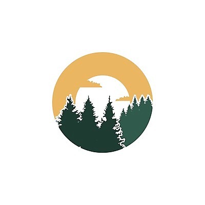 EPS 해외이미지 야생동물 여행 일러스트 하늘 사람없음 야외 초록색 강 태양 캠핑 나뭇가지 소나무 원형 상품 숲 상록수 침엽수 전나무 내추럴 바이오 해외일러스트 자연요소 도형 나무 동물 컬러 레저 파일형식 벡터 이미지허브