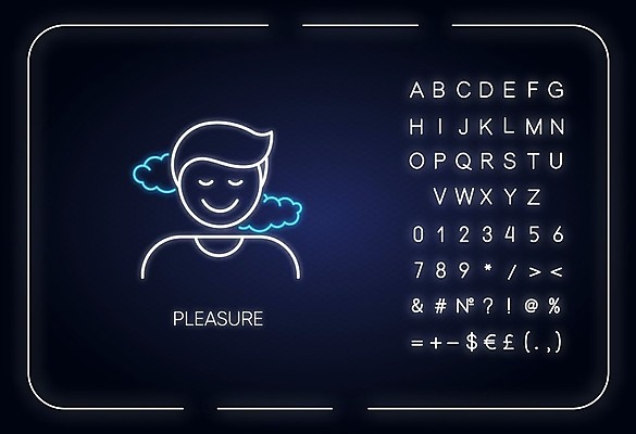EPS 해외이미지 일러스트 사람모양 사람없음 즐거움 네온 해외일러스트 모양 감정 파일형식 벡터 이미지허브