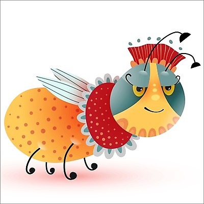 EPS 해외이미지 동물 캐릭터 곤충 백그라운드 일러스트 미소 그래픽 흰색 그림 해외일러스트 일러캐릭터 컬러 표정 파일형식 벡터 이미지허브