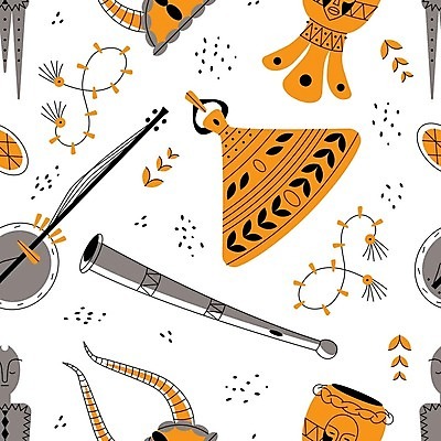 EPS 해외이미지 디자인 실루엣 문화 패턴 일러스트 아프리카 벽지 추상 프레임 뿔 가면 미술 장식 숫자 검은색 기타 도구 직물 역사 만화 스케치 수집 심볼 드럼 선사시대 원시시대 고고학 뮤지컬 옛날 이국적 스타일 해외일러스트 문자 교육 나라 컬러 무늬 현악기 문화예술 타악기 촬영기법 파일형식 벡터 이미지허브