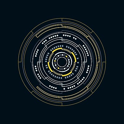 EPS 해외이미지 일러스트 사람없음 디지털 사이버 UI 인터페이스 SF 해외일러스트 파일형식 벡터 이미지허브