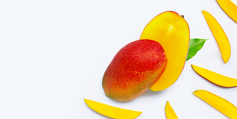 포토 JPG 해외이미지 잎 단면 실내 사람없음 열대과일 흰배경 슬라이스 망고 과일조각 카피스페이스 애플망고 해외포토 식물 조각 백그라운드 과일 내부 공백 흰색 파일형식 이미지허브