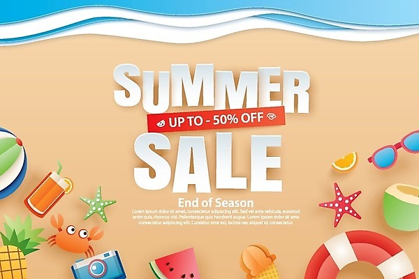 EPS 해외이미지 영어 물결 바다 일러스트 불가사리 수박 타이포그라피 사람없음 선글라스 세일 카메라 게 오렌지주스 비치볼 파인애플 코코넛 구명부환 해외일러스트 문자 안경 과일 공 극피동물 바캉스용품 갑각류 전자제품 과일주스 안전장비 열대과일 튜브 파일형식 벡터 이미지허브