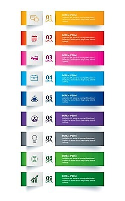 EPS 해외이미지 템플릿 디자인 배너 종이 백그라운드 일러스트 비즈니스 성공 추상 그래픽 가로 세트 숫자 꼬리표 라벨 자료 인포그래픽 정보 성장 바 9 발표 플랫 사인 메뉴 보고서 옵션 레이아웃 종이접기 페이지 인덱스 단계 방법 엘리먼트 타임라인 해외일러스트 문자 컨셉 무늬 프레임 접기 파일형식 벡터 이미지허브