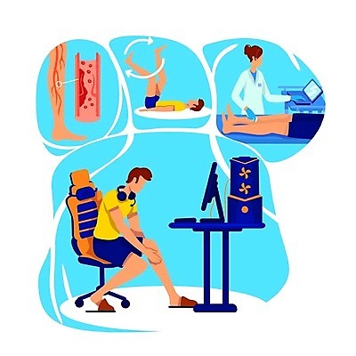 EPS 해외이미지 전신 여자 남자 하늘색 의자 일러스트 앉기 여러명 상반신 성인 치료 컴퓨터 눕기 고통 의사 하반신 질병 혈관 초음파검사 하지정맥류 하체운동 혈관질환 얼굴없음 성인만 해외일러스트 감정 가구 다수 의학 모션 사람 파란색 전자제품 운동 의료진 장기_의학 검사_조사 파일형식 벡터 이미지허브