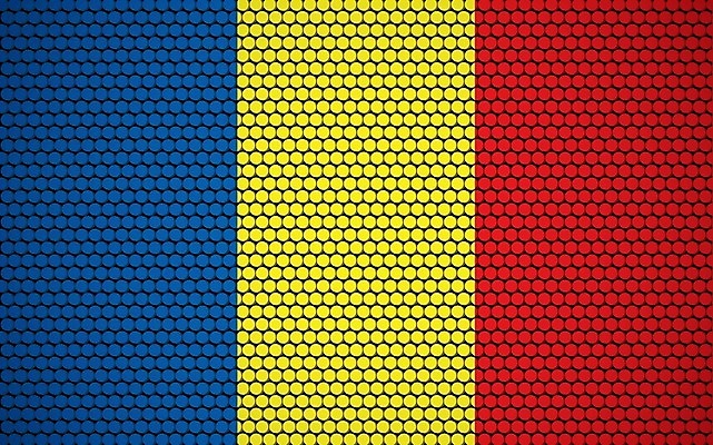 EPS 해외이미지 디자인 배너 유럽 여행 백그라운드 패턴 일러스트 벽지 표면 추상 미래 그래픽 장식 빨간색 파란색 빛 노란색 줄무늬 손상 깃발 원형 심볼 사인 질감 모자이크 루마니아 애국심 독립 유럽연합 전국 해외일러스트 도형 나라 컬러 컨셉 무늬 파일형식 벡터 이미지허브