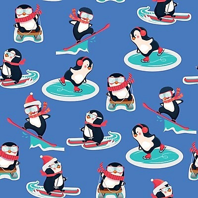 EPS 해외이미지 캐릭터 겨울 일러스트 사람없음 추위 펭귄 해외일러스트 일러캐릭터 계절 조류 파일형식 벡터 이미지허브