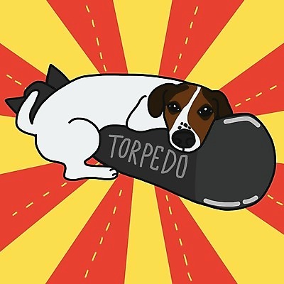 EPS 해외이미지 한마리 반려견 일러스트 사람없음 반려동물 기댐 강아지 폭탄 손그림 잭러셀테리어 해외일러스트 동물 1 모션 개 폭발물 테리어 파일형식 벡터 이미지허브