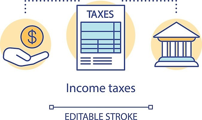 EPS 해외이미지 일러스트 사람없음 동전 손모양 세금 세금계산서 해외일러스트 모양 돈 파일형식 벡터 손_신체부위 이미지허브