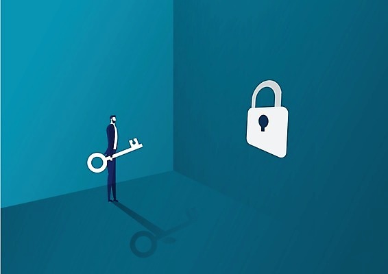 EPS 해외이미지 생각 일러스트 비즈니스 성공 넥타이 열쇠 노동자 아이디어 업무 오픈 플랫 잠금 심플 문제 문제풀이 해결 기본 해외일러스트 직업 잡화 컨셉 작업 보안 파일형식 벡터 이미지허브