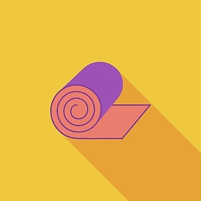 EPS 해외이미지 라이프스타일 여행 일러스트 바닥 따뜻함 캠핑도구 사람없음 운동 캠핑 하이킹 장비 매트 그림 롤 매트리스 해외일러스트 레저 건강 생활 도구 파일형식 벡터 이미지허브