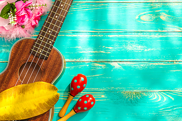 포토 JPG 해외이미지 줄 음악 여행 백그라운드 휴가 사람없음 파란색 컬러풀 기구 기타 하와이 해외포토 컬러 현악기 문화예술 미국 파일형식 이미지허브