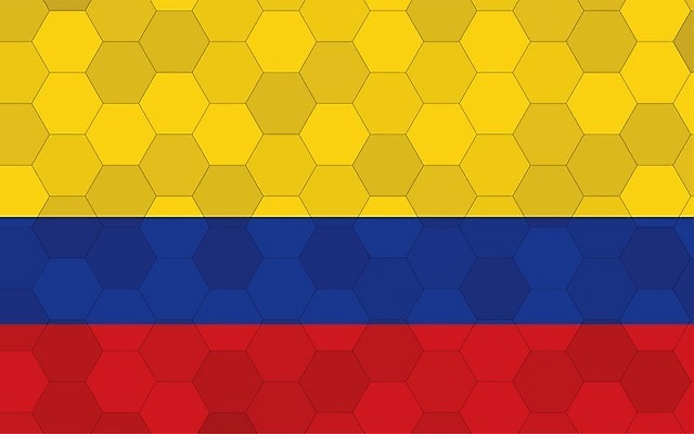 EPS 해외이미지 디자인 배너 문화 여행 백그라운드 일러스트 추상 미래 그래픽 빨간색 파란색 노란색 미국 줄무늬 손상 깃발 콜롬비아 라틴아메리카 심볼 사인 그림 육각형 직사각형 애국심 벌집 고립 독립 전국 해외일러스트 도형 컬러 컨셉 북아메리카 무늬 아메리카 남아메리카 파일형식 벡터 이미지허브