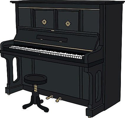 EPS 해외이미지 음악 의자 일러스트 목재 검은색 음악가 기구 키보드 오픈 만화 재즈 뮤지컬 옛날 해외일러스트 나무 직업 컬러 가구 재료 문화예술 파일형식 벡터 이미지허브