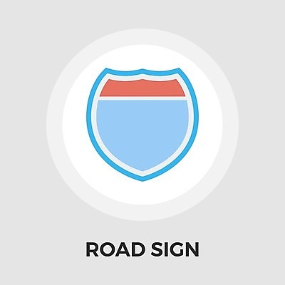EPS 해외이미지 일러스트 표시 사람없음 파란색 정보 도로표시판 방패모양 해외일러스트 모양 컬러 표지판 방패 파일형식 벡터 이미지허브