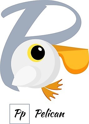 EPS 해외이미지 동물 캐릭터 알파벳 영어 교육 어린이 일러스트 학교 동물원 미술 미소 단어 컬러풀 귀여움 유치원 플랫 만화 편지 펠리컨 고립 해외일러스트 일러캐릭터 문자 컬러 컨셉 조류 문화예술 표정 사람 파일형식 벡터 이미지허브