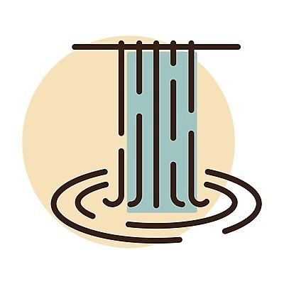 EPS 해외이미지 디자인 파도 여행 백그라운드 일러스트 비즈니스 자연 휴가 산 풍경 야외 물 강 폭포 하이킹 흐름 떨어짐 심볼 사인 생태학 해외일러스트 자연요소 교육 바다 컨셉 레저 생태계 파일형식 벡터 이미지허브