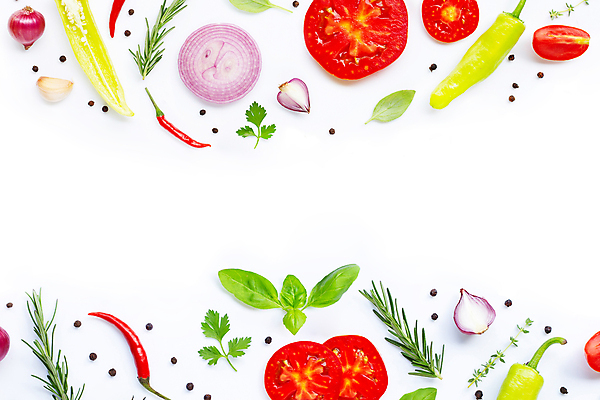 포토 JPG 해외이미지 백그라운드 토마토 채소 식재료 방울토마토 고추 단면 실내 사람없음 신선 흰배경 후추 바질 로즈메리 적양파 해외포토 양파 내부 흰색 허브 향신료 파일형식 이미지허브