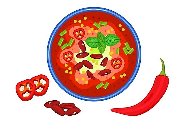 EPS 해외이미지 전통 접시 음식 겨울 토마토 채소 일러스트 고추 콩 파프리카 돼지고기 옥수수 요리 빨간색 초록색 세트 갈색 식당 식사 소고기 시골 뜨거움 사발 수프 냄비 정상 찌개 만화 심볼 묘사 매움 레시피 후추 바질 고립 핸드메이드 해외일러스트 식기 계절 컬러 곡류 육류 상점 사기그릇 맛 솥 향신료 파일형식 벡터 이미지허브