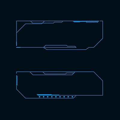 EPS 해외이미지 일러스트 프레임 사람없음 디지털 사이버 UI 인터페이스 SF 해외일러스트 파일형식 벡터 이미지허브