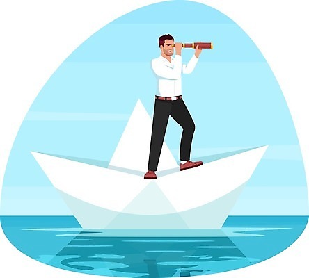 EPS 해외이미지 전신 남자 바다 일러스트 회사 비즈니스 항해 한명 서기 들기 성인 망원경 도전 성장 관찰 비즈니스맨 목표 종이배 성인남자한명만 해외일러스트 1 컨셉 배_교통 모션 사람 직장인 종이접기 남자한명만 성인남자만 파일형식 벡터 이미지허브