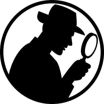 EPS 해외이미지 디자인 응시 남자 상징 일러스트 흑백 미술 그래픽 수확 향수 복고 확대경 페도라 탐정 마스코트 스타일 해외일러스트 모자 시선 농업 문화예술 촬영기법 사람 화장품 파일형식 벡터 잡화 산업 뷰티 이미지허브