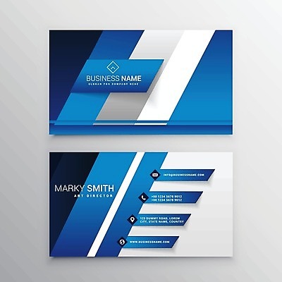 EPS 해외이미지 템플릿 비즈니스 명함 명함템플릿 문구용품 사람없음 파란색 세트 브랜딩 컬러 오브젝트 파일형식 벡터 이미지허브