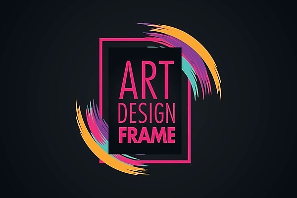 EPS 해외이미지 디자인 일러스트 붓터치 프레임 사람없음 그래픽 컬러풀 사각형 해외일러스트 도형 컬러 파일형식 벡터 이미지허브