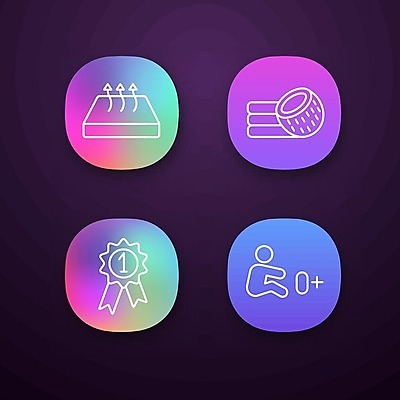 EPS 해외이미지 일러스트 침구 사람모양 안전 사람없음 상패 유기농 매트리스 해외일러스트 모양 웰빙 상_우승 파일형식 벡터 이미지허브