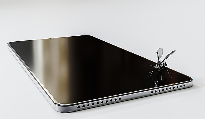 포토 JPG 해외이미지 곤충 모바일 사람없음 태블릿 3D 디지털 스크린 벌레 로봇 해외포토 동물 전자제품 스마트기기 디지털합성 파일형식 이미지허브