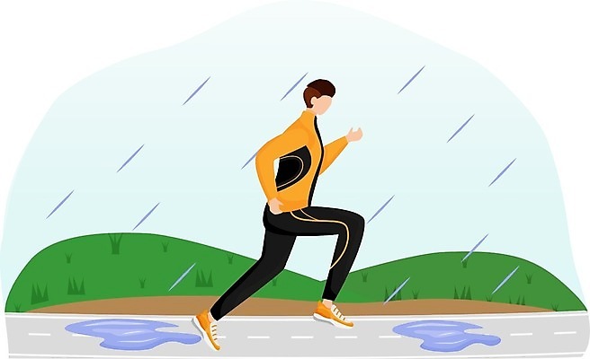 EPS 해외이미지 백인 캐릭터 디자인 옷 남자 스포츠 백그라운드 운동화 컨셉 일러스트 날씨 따뜻함 사람 소년 성인 그래픽 운동복 달리기 젖음 코트 가을 흰색 플랫 붓기 망토 만화 빗방울 심플 구성 뇌우 선로 운동가 폭풍우 스타일 해외일러스트 일러캐릭터 서양인 계절 어린이 컬러 신발 모션 외투 비_날씨 자연재해 파일형식 벡터 이미지허브