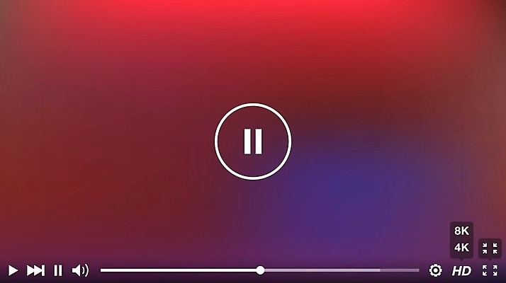 EPS 해외이미지 일러스트 사람없음 빨간색 멀티미디어 UI 플레이어 해외일러스트 컬러 파일형식 벡터 이미지허브