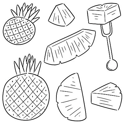 EPS 해외이미지 식물 디자인 선 음식 잎 과일 일러스트 자연 디저트 건강 정원 신선 액체 시장 달콤 상품 만화 먹기 라인아트 파인애플 상쾌 유기농 날것 클립 손그림 내추럴 숙성 채식주의자 비건 해외일러스트 웰빙 감정 모션 맛 열대과일 생태계 채식 파일형식 벡터 이미지허브