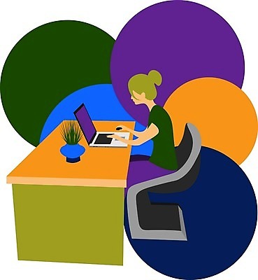 EPS 해외이미지 클립아트 직업 캐릭터 디자인 여자 인터넷 의자 일러스트 비즈니스 통신 탁자 노동자 직장 노트북 컴퓨터 컬러풀 사무실 웹 타이핑 업무 작업실 플랫 디자이너 만화 책상 경영자 프로그래머 프리랜서 미니멀 안락 해외일러스트 일러캐릭터 컬러 가구 컨셉 회사 사람 전자제품 작업 리더 파일형식 벡터 이미지허브