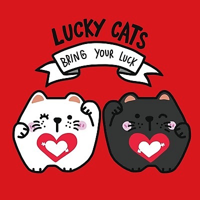 EPS 해외이미지 리본 두마리 일러스트 사람없음 빨간색 반려동물 귀여움 고양이 하트 행운 손그림 반려묘 해외일러스트 모양 동물 컬러 컨셉 2 포유류 파일형식 벡터 이미지허브