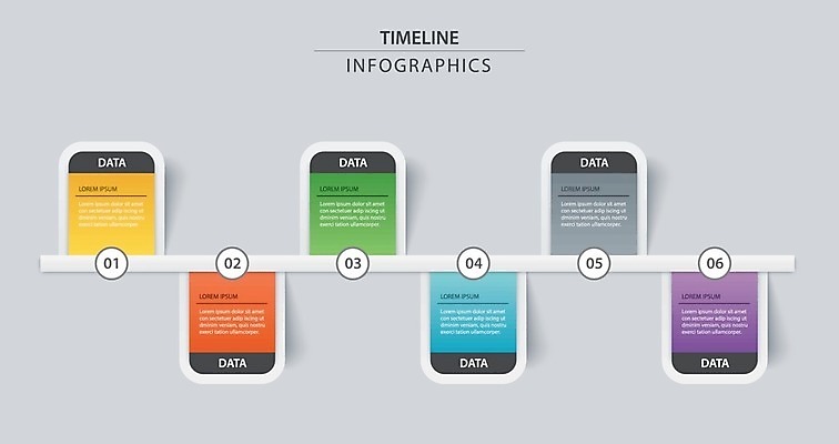 EPS 해외이미지 디자인 일러스트 비즈니스 사람없음 세트 인포그래픽 정보 연결 엘리먼트 타임라인 해외일러스트 파일형식 벡터 이미지허브