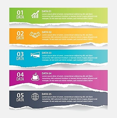 EPS 해외이미지 템플릿 디자인 배너 종이 백그라운드 컨셉 일러스트 비즈니스 성공 추상 문구용품 그래픽 장식 가로 세트 숫자 꼬리표 라벨 자료 웹 인포그래픽 정보 흰색 발표 가장자리 자르기 심볼 보고서 질감 레이아웃 복고 페이지 5 찢어짐 단계 그런지 마케팅 방법 엘리먼트 타임라인 해외일러스트 문자 컬러 무늬 인터넷 모션 프레임 둘레 오브젝트 파일형식 벡터 이미지허브