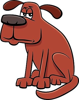 EPS 해외이미지 캐릭터 일러스트 앉기 사람없음 반려동물 갈색 귀여움 개 만화 해외일러스트 일러캐릭터 동물 컬러 컨셉 포유류 모션 파일형식 벡터 이미지허브