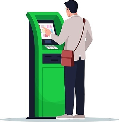 EPS 해외이미지 전신 남자 일러스트 한명 서기 성인 기계 ATM 성인남자한명만 해외일러스트 1 모션 사람 남자한명만 성인남자만 파일형식 벡터 이미지허브