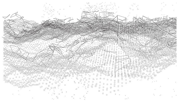 EPS 해외이미지 모양 디자인 선 과학 백그라운드 컨셉 패턴 일러스트 통신 추상 미래 프레임 그래픽 3D 디지털 자료 정보 망 점 체험 네트워크 연결 스케치 윤곽 원자 철사 청사진 망사 마디 엘리먼트 폴리곤 더스트파티클 와이어프레임 AI_인공지능 해외일러스트 무늬 미술 직물 디지털합성 파일형식 벡터 이미지허브
